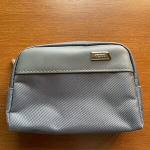 Tumi For Delta Gray Nylon Travel Toiletries Cosmetic Make Up Bag Pouch
